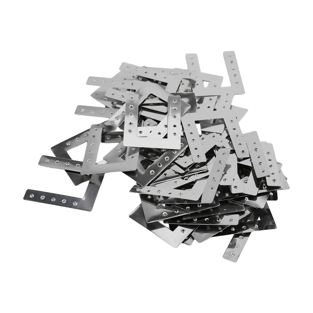 50-Piece Solar Panel Cable Clamp Grounding Washer for PV Roof Ground Shed Greenhouse Applications