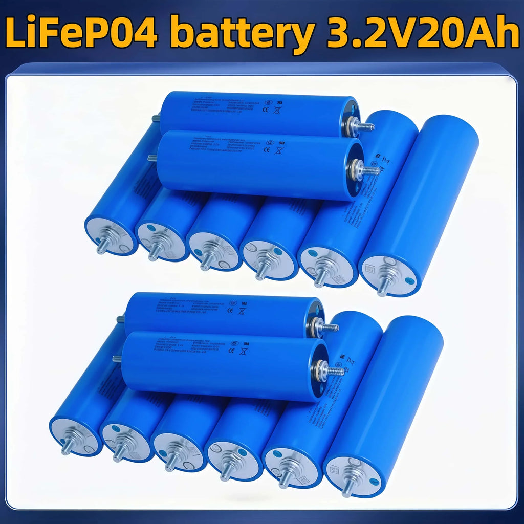 Grade a 3.2V LiFePO4 Battery for DIY Motorcycle Car Motor Modification 12.8V RV EV Home Storage - Various Sizes 20Ah-105Ah