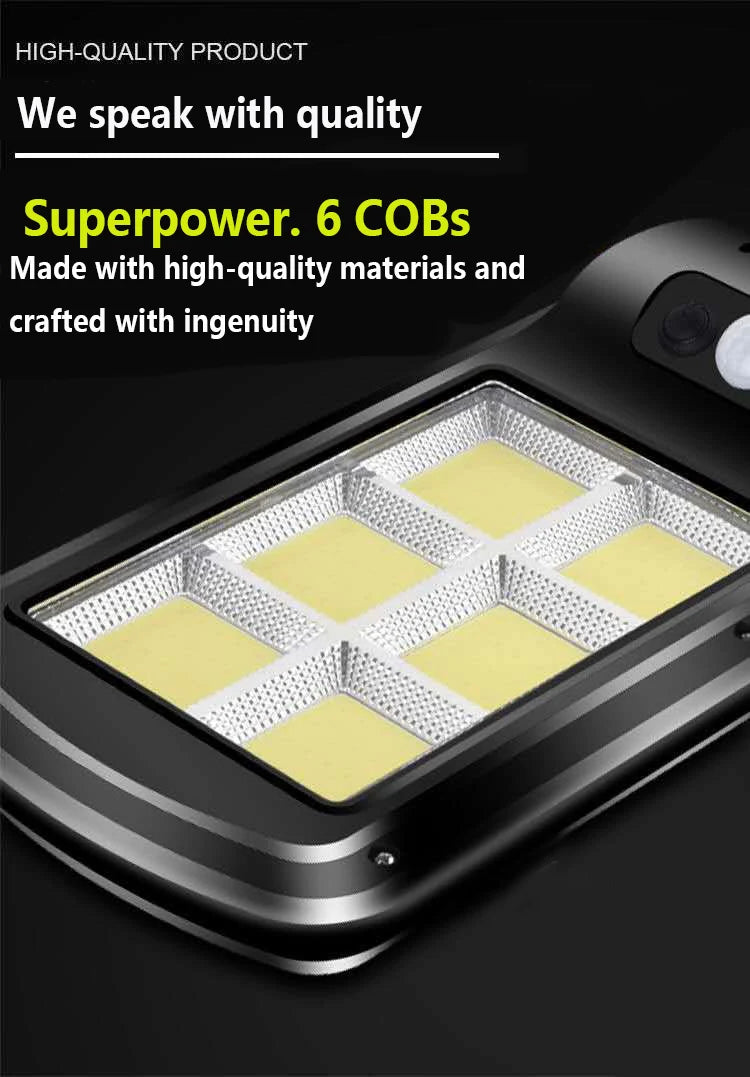 XGJY JS0099 Solar LED Light Outdoor Waterproof 3 Lighting Modes Ultra Bright Street Light Garden Holiday Decorative CCC CQC FCC GS LVD UL 6-Year Warranty