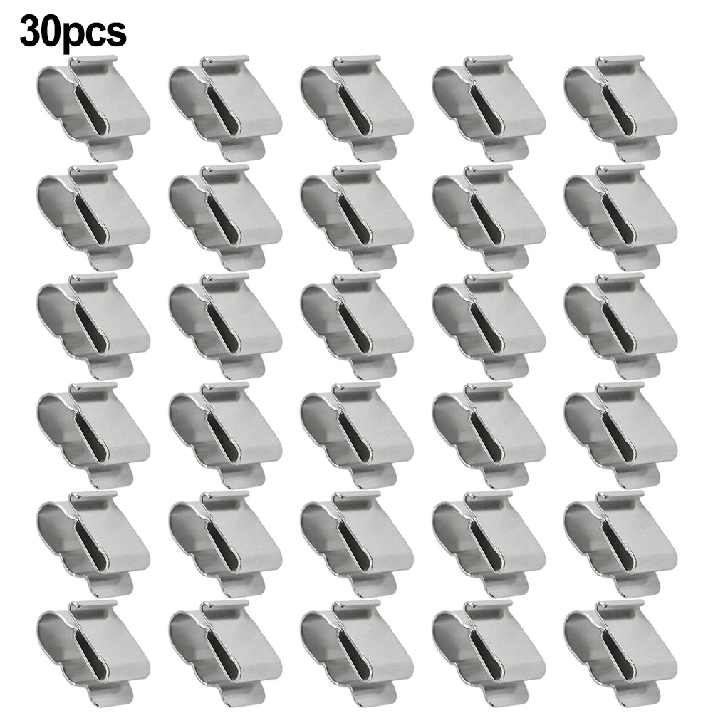 10/30/100 PCS 304 Stainless Steel Solar PV Cable Clips/Clamp For PV Solar Cable Wire Installation In Photovoltaic System