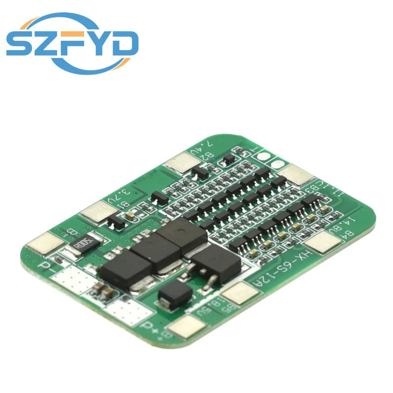 6S 15A 24V BMS Protection Board - For 6-Pack 18650 Li-ion Batteries - PCB Module for DIY Kits