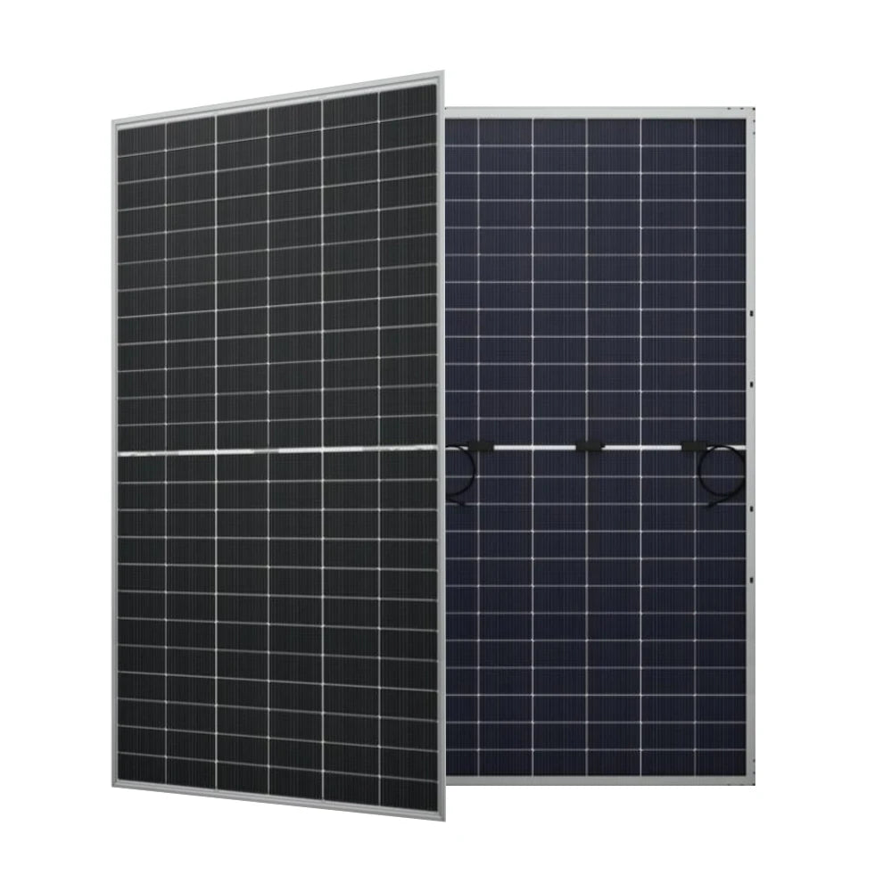 BR-600W Bifacial Dual Glass Half Cell All Black Mono Solar Panel 550W 600W Kit System CE RoHS ISO9001 IEC 5-Year Warranty