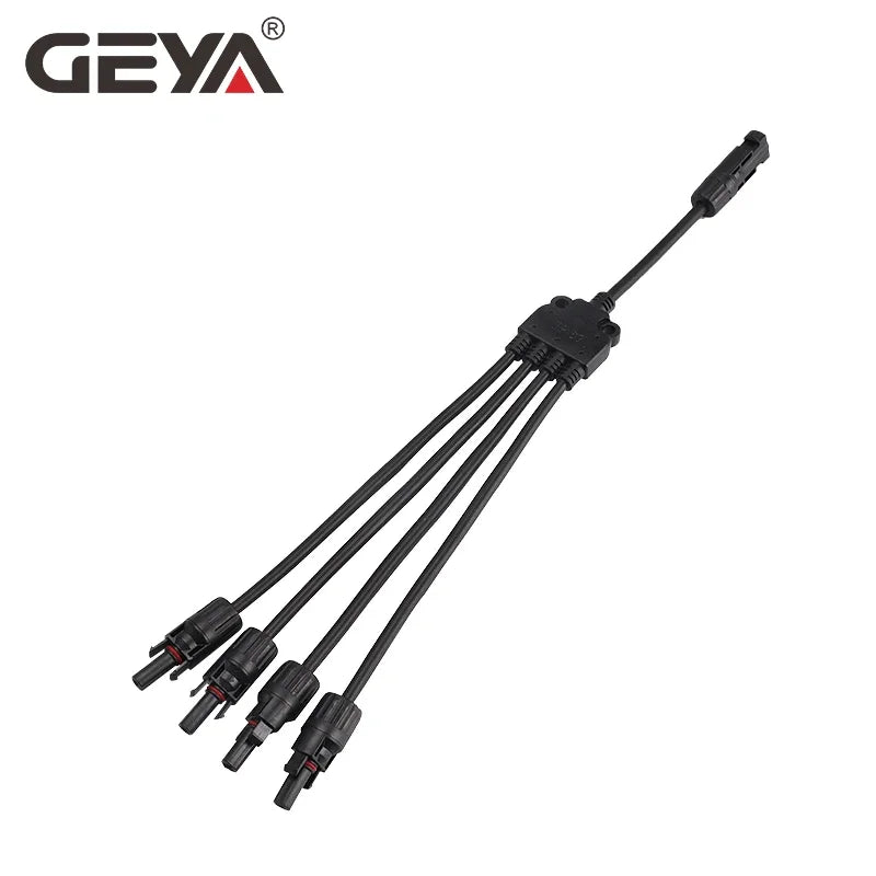 GEYA Solar Cable Branch Connector 1 Pair Male Female Y Branch Solar Connector 1000V PV System CE