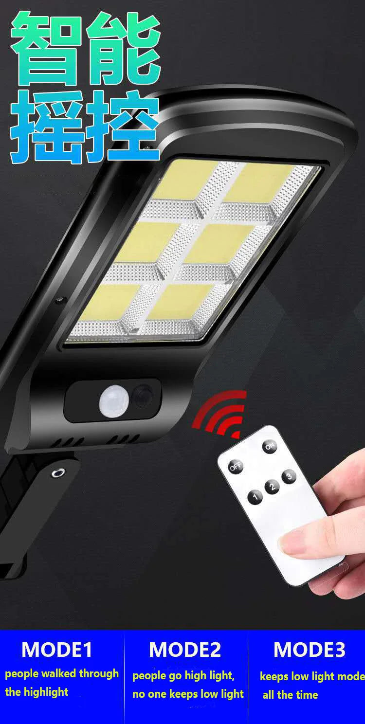 XGJY JS0099 Solar LED Light Outdoor Waterproof 3 Lighting Modes Ultra Bright Street Light Garden Holiday Decorative CCC CQC FCC GS LVD UL 6-Year Warranty