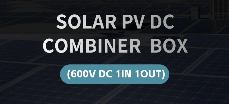 Solar photovoltaic PV Combiner Box With Lightning Protection 1 in 1 out DC 600V Fuse IP65 MCB SPD DB for Solar Panel  Box