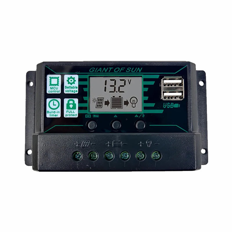 DREAMBURGH 10A 20A 30A 40A 50A 60A 70A 80A 90A 100A 150A Solar Charge Controller Digital LCD Display 12V 24V Solar Panel Battery CE