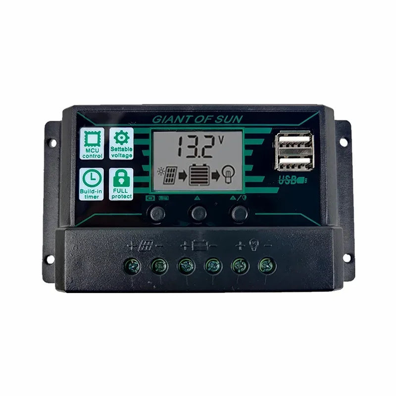 DREAMBURGH 10A 20A 30A 40A 50A 60A 70A 80A 90A 100A 150A Solar Charge Controller Digital LCD Display 12V 24V Solar Panel Battery CE