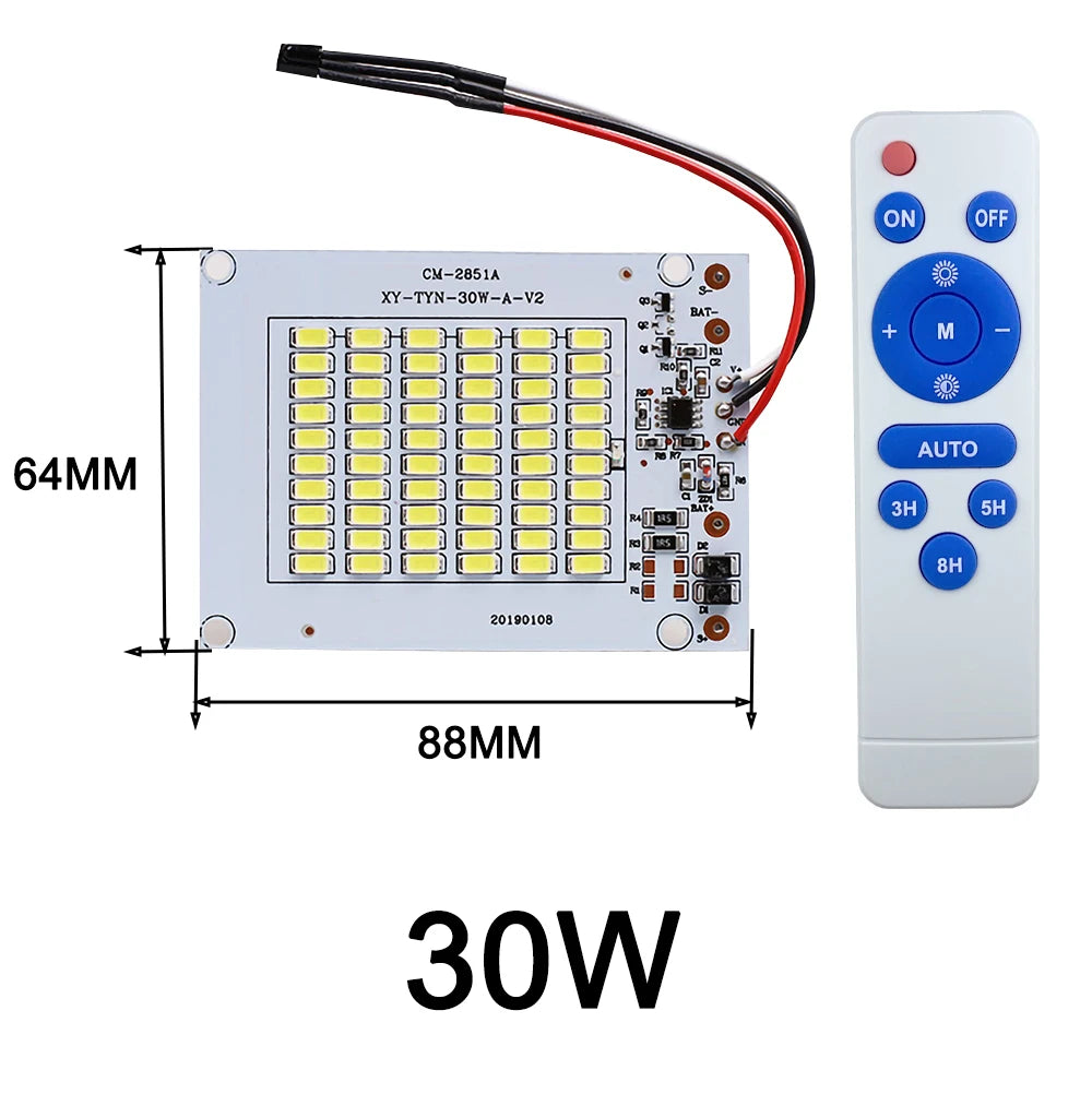 ICYYGO IC-30-200W Solar Floodlight Street Light 30W 50W 100W 200W Remote Control Home Garden 3V 3.2V CCC 36h+ Continuous Lighting