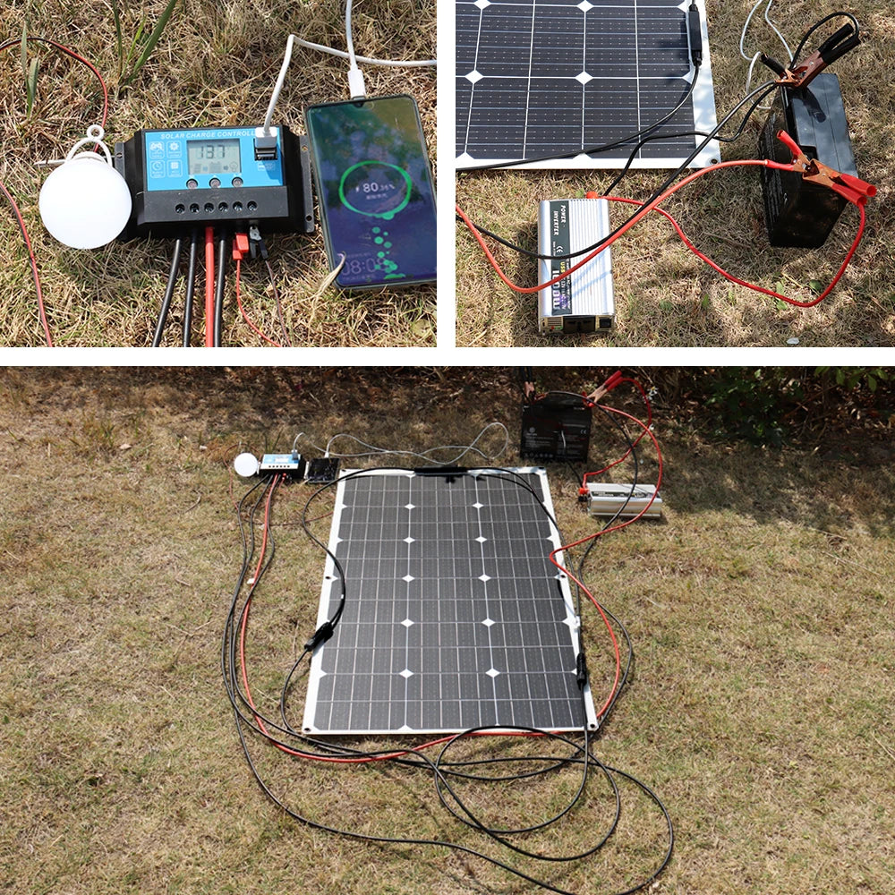 Semi- Flexible Solar Panel 150W 21.6V balcony photovoltaic PV 150 WATT CELL for home boat camper 12v /24V battery charger PRIME RJ SOLAR PH