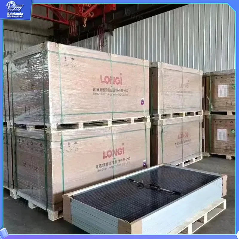 LONGI HI-MO X10 640W 650W 660W 670W Monocrystalline Solar Panel PV Module Residential Commercial Rooftop Ground Mount CE 10-Year Warranty