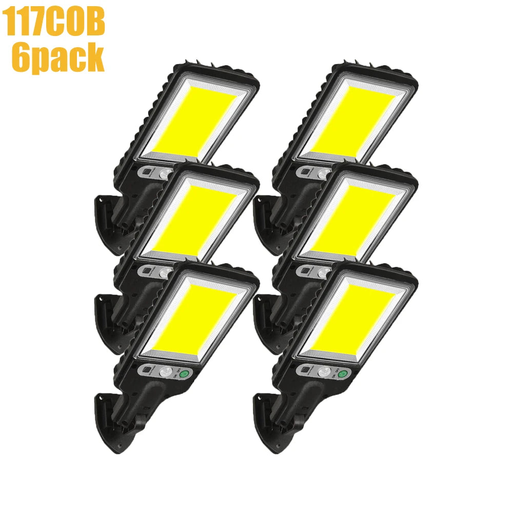 Solar Street Lights Outdoor Wireless Solar Security Wall Light Motion Sensor with 3 Lighting Modes for Courtyard Garden Patio