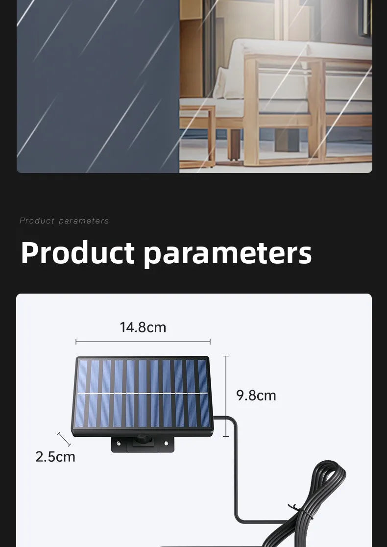 Solar Split Type Pendant Light Indoor Outdoor Super Bright Remote Control Waterproof Light Control CE
