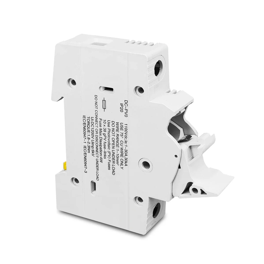 TOMZN 1P Solar PV Fuse Holders suitable for 10*38mm PV fuse Fuse Link for solar system protection PRIME RJ SOLAR PH