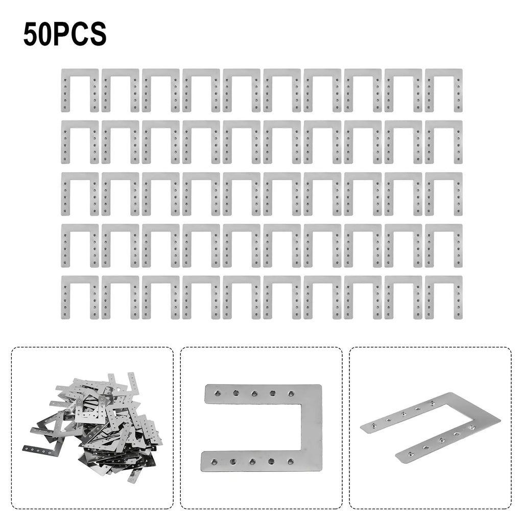 50-Piece Solar Panel Cable Clamp Grounding Washer for PV Roof Ground Shed Greenhouse Applications