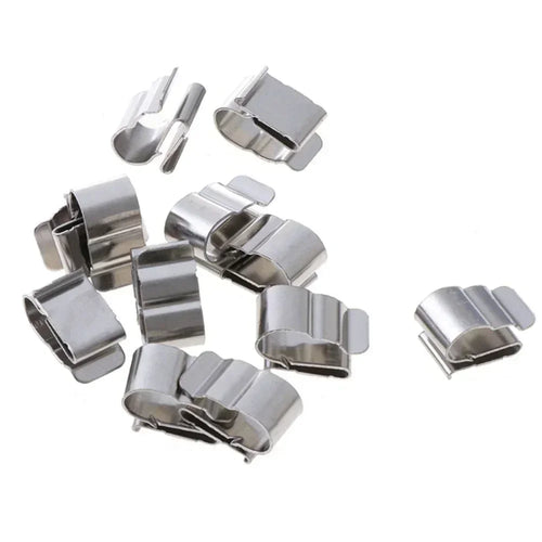 100Pcs Solar Panel Cable Clips Stainless Steel PV Cable Clamp For Home Kayaks Fishing Boats Wire Clip Set Photovoltaic System