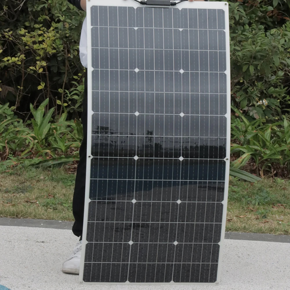 Semi- Flexible Solar Panel 150W 21.6V balcony photovoltaic PV 150 WATT CELL for home boat camper 12v /24V battery charger PRIME RJ SOLAR PH