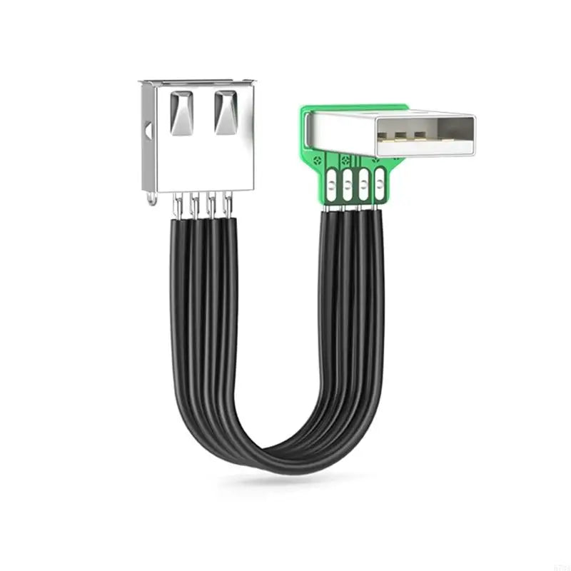 920L FPV Flat Thin Ribbon FPC Cable Standard USB A Male to Female Flexible Silicone Power Cord 480Mbps Transfer Speed