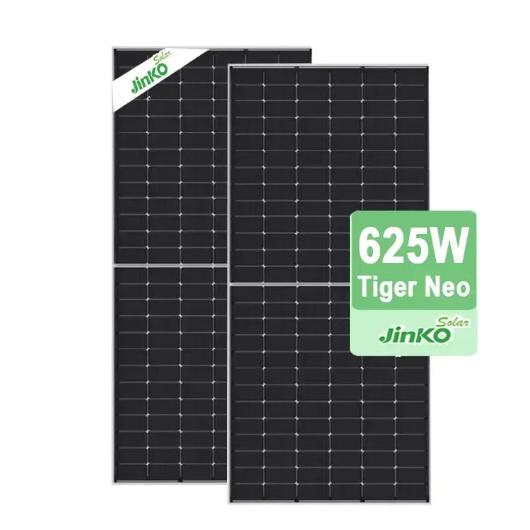 JINKO JKM66HL4M-BDV 620W N-Type TOPCon Bifacial Double Glass Solar Panel 600W 605W 625W 630W PV Module Solar System