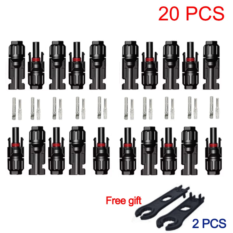 10/20/100pcs Solar Connectors 1000V 30ASolar Panel Branch PV Connectors Photovoltaic Connect solar PRIME RJ SOLAR PH