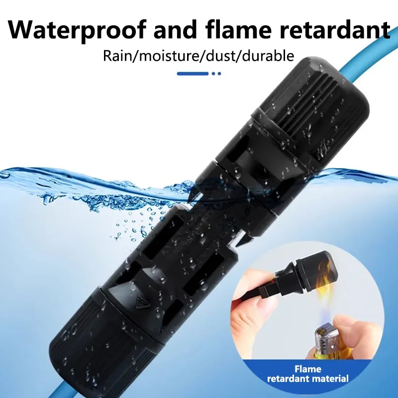 Photovoltaic Solar Connector Kit 1000V 30A 10 20 40 100 200 400 Pcs PV MC Cable 2.5mm2 4mm2 6mm2 Panel Connectors