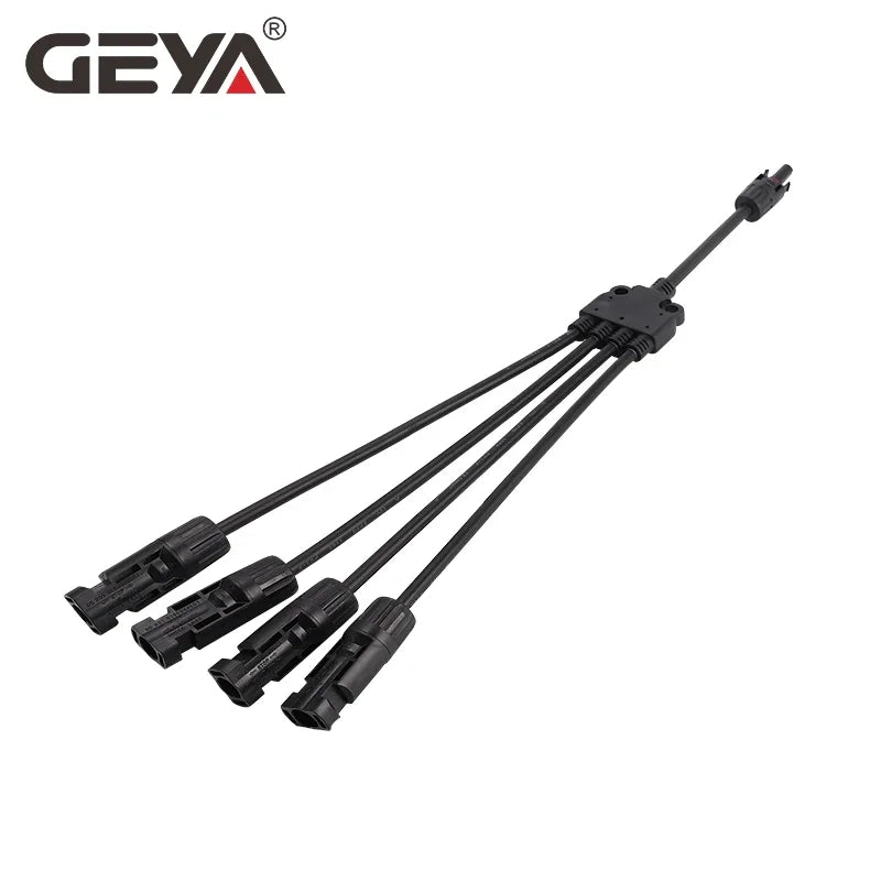GEYA Solar Cable Branch Connector 1 Pair Male Female Y Branch Solar Connector 1000V PV System CE