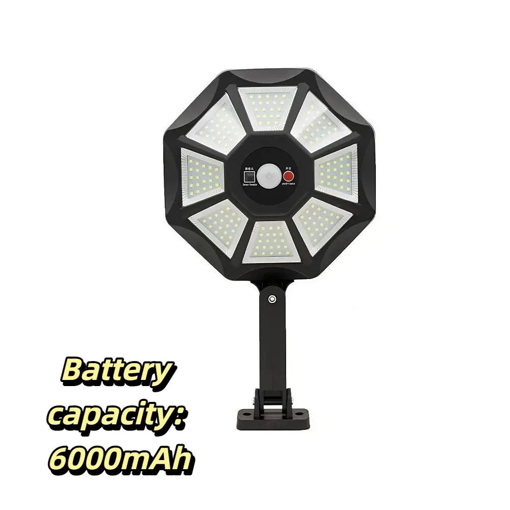 Efficient Solar Power Solar Wall Light Wide-Angle Lighting Fine Weather Resistance 180 Degree Round Light for 3.2V/6000mAh