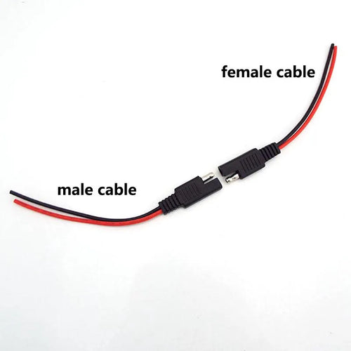 10CM SAE male female Solar Battery Cable 18AWG Power supply Plug Extension connector wire for DIY Automotive  Wire SAE Cable