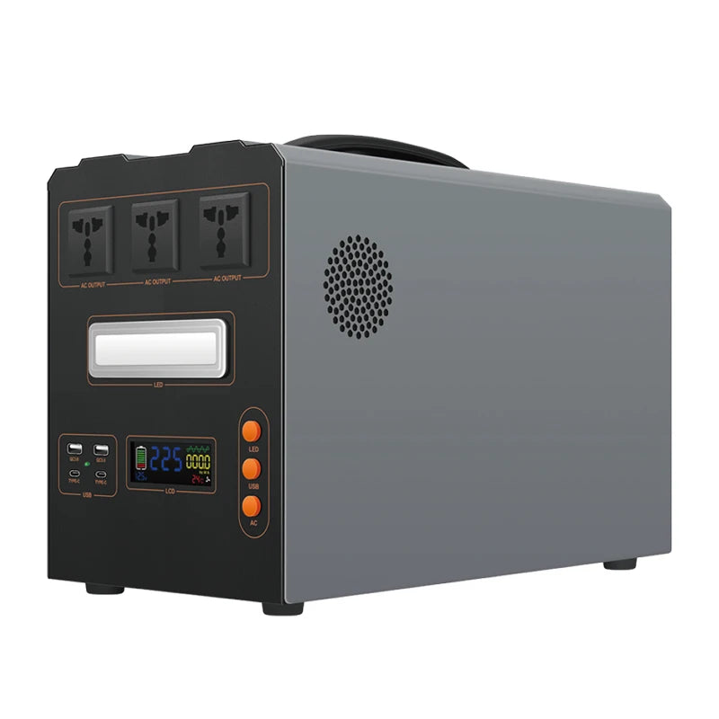 1000W/1500W/2000W/3000W/ Portable Power Station, Pure Sine Wave MPPT Solar Generator with Solar Panel for RV Camping Off Grid