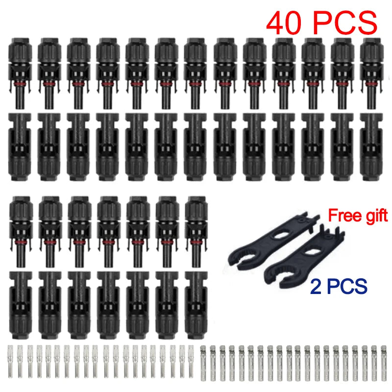10/20/100pcs Solar Connectors 1000V 30ASolar Panel Branch PV Connectors Photovoltaic Connect solar