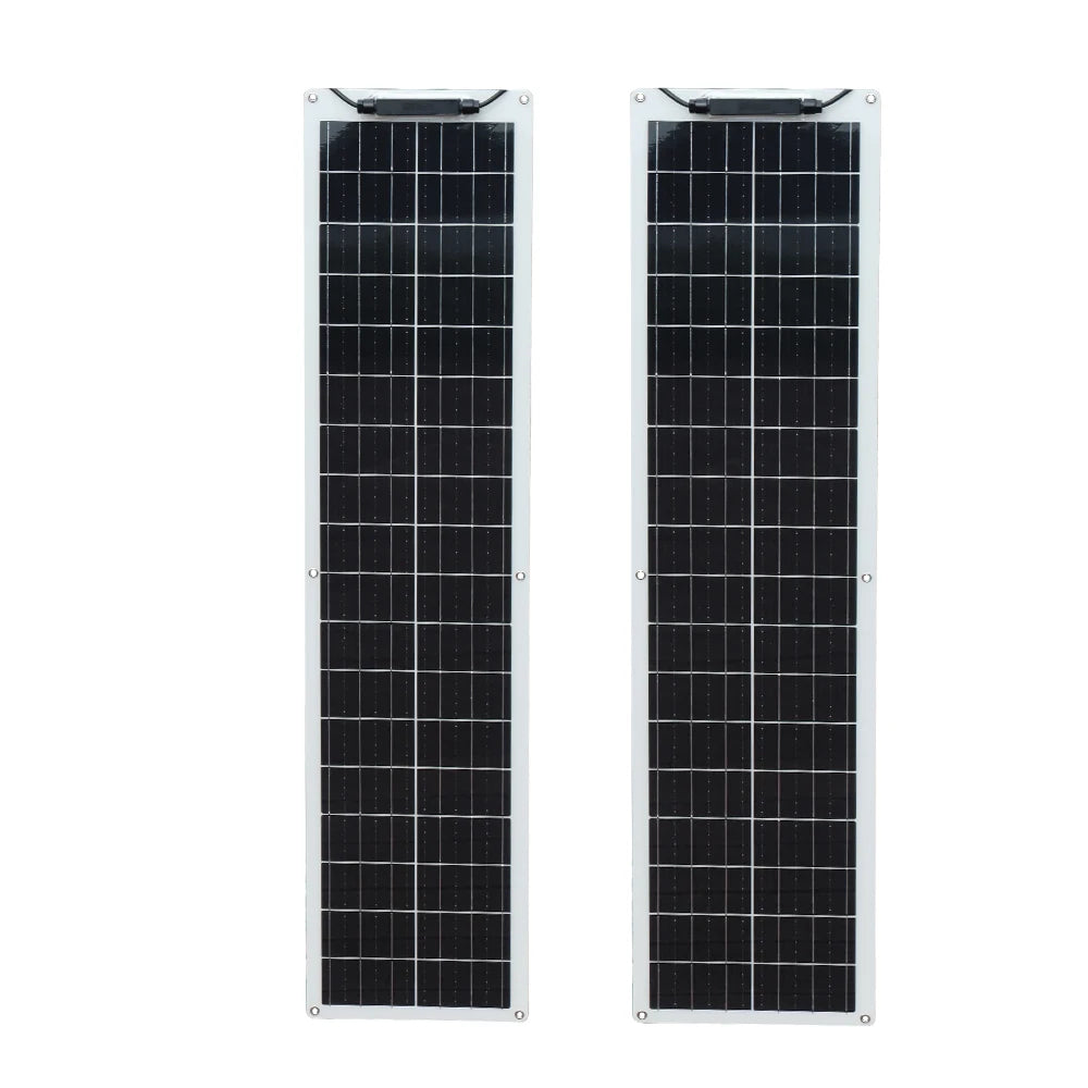 50W 100W 12V flexible solar panel 150w 200w solar panel caravan van Upgraded 10A /20A Solar Charge Controller for Car RV Marine