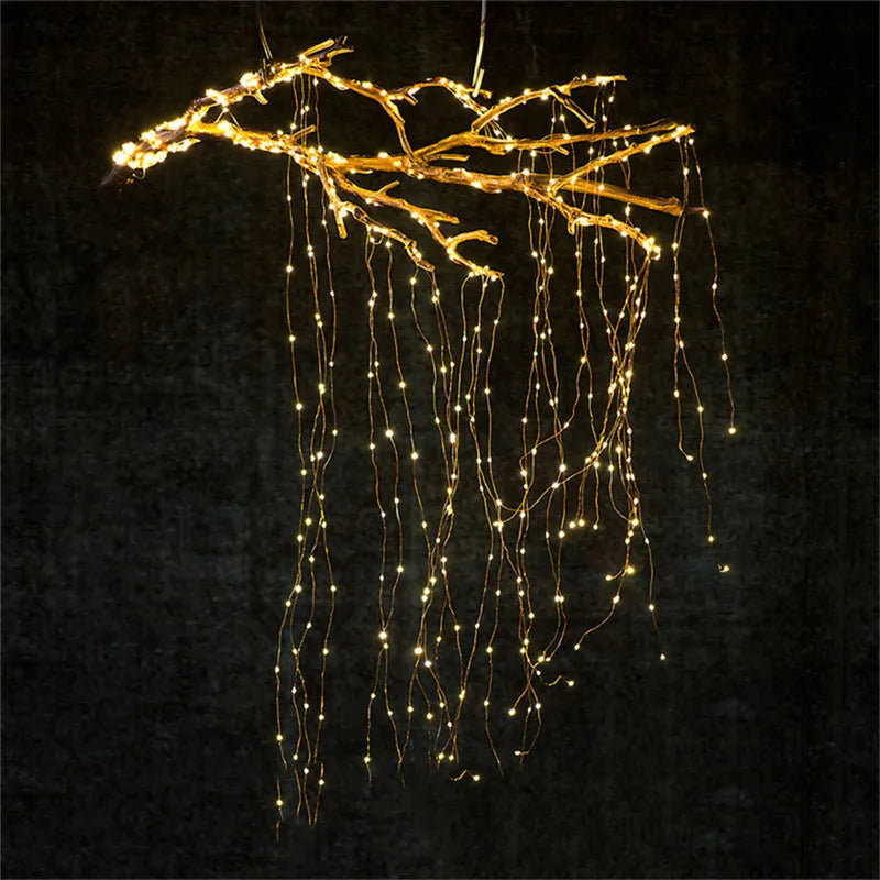 LSDM 200 LED Solar Copper String Light 2M Waterproof Garden Fairy Garland Wedding Party Christmas Tree Home CCC CE RoHS 1-Year Warranty