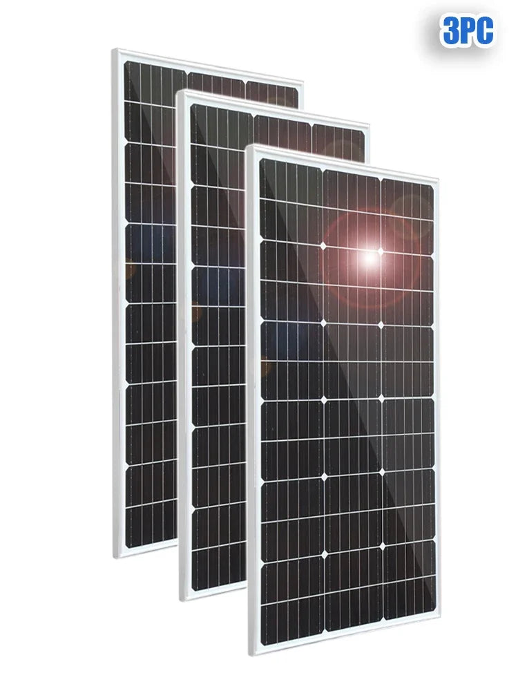 3000W Ultra High Power Solar Panel 12V-24V Efficient Charging Outdoor Household Camping Solar Power Generation System CE FCC