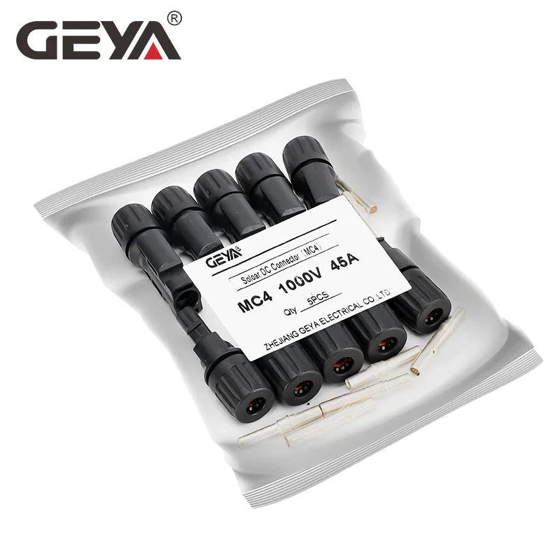 GEYA 5Pairs Solar Connector Male Female 30A 45A Solar Panel Branch Connectors for PV Cable 2.5/4/6mm2 1000VDC 15000VDC PRIME RJ SOLAR PH