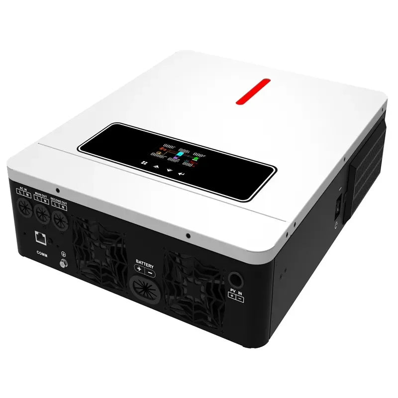 TINGENEU LVD ECO-3.6KW 3600W Solar Hybrid Inverter Charger 24V Pure Sine Wave 110V 120VAC 120A MPPT Solar Charge Controller LCD