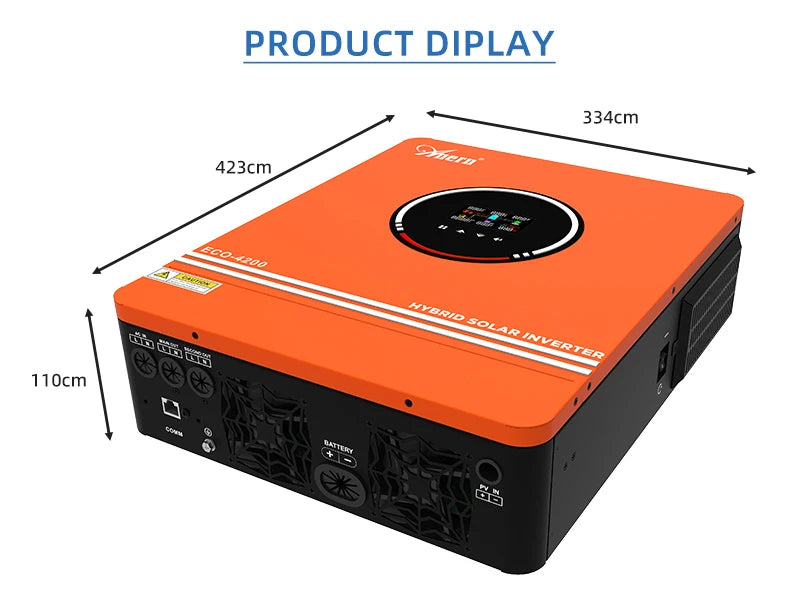 ANERN AN-SCI-MAX Hybrid Solar Inverter 1kW 3kW 4.2kW 6.2kW 10.2kW Built-in MPPT 500VDC PV 230VAC 12V 24V 48V Pure Sine Wave CE RoHS