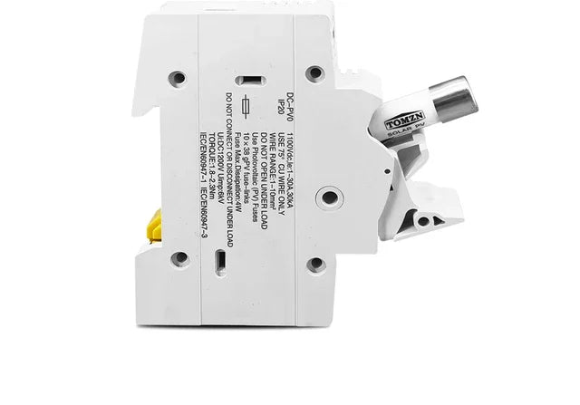 TOMZN 1P Solar PV Fuse Holders suitable for 10*38mm PV fuse Fuse Link for solar system protection PRIME RJ SOLAR PH