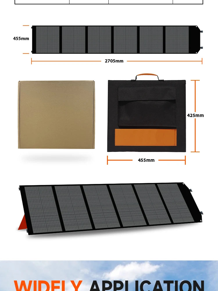 Flexible 200w Solar Panel System solar Generator 36V Camping Power Monocrystalline Silicon Folding Pack Photovoltaic Cell