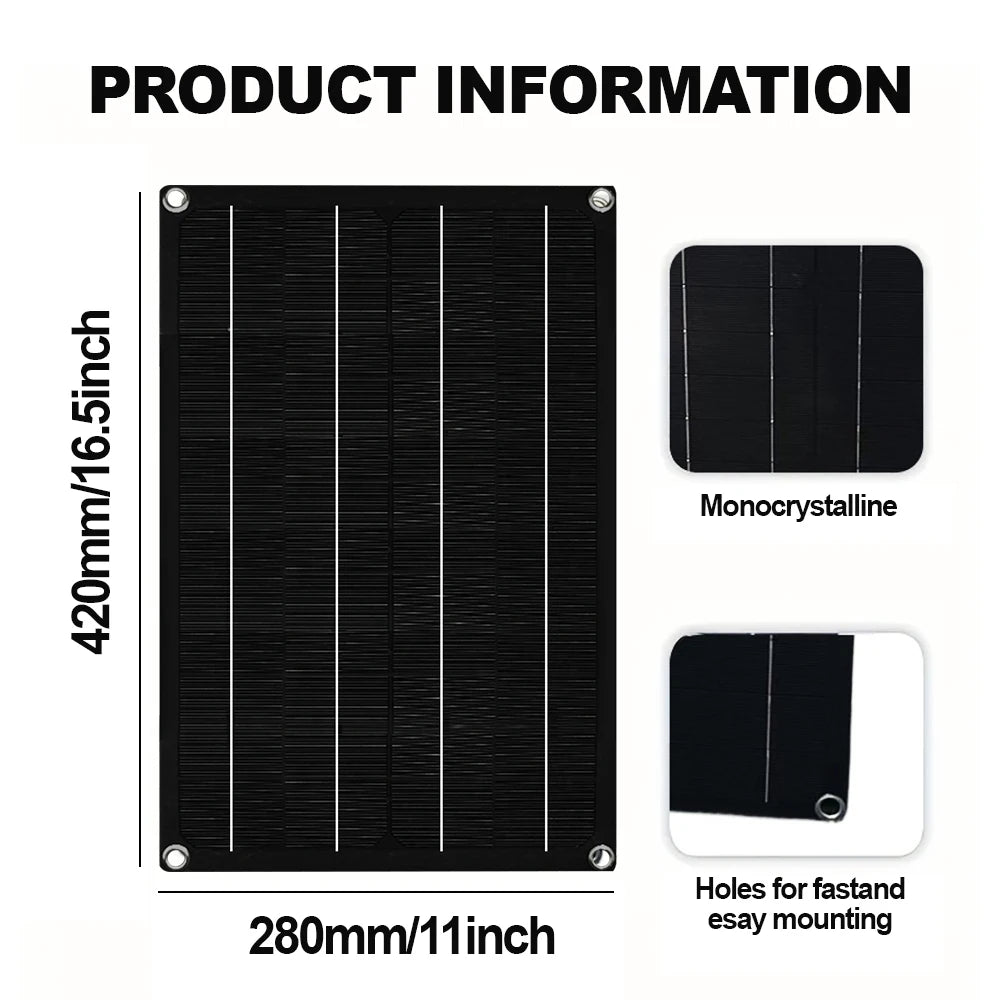 SOECOPO SEP-SP19 1200W Solar Panel Set 2 Portable 12V-18V Photovoltaic 100A Controller USB 5V Camping Devices Charging CE FCC RoHS