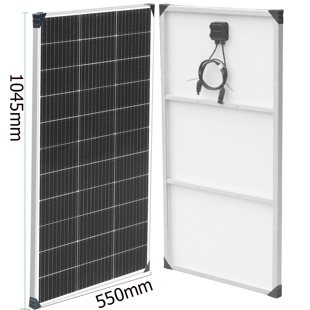 XINPUGUANG 100W 120W 150W Lightweight Solar Panel Module Aluminum Frame 12V 24V 36V Battery Car Home Farm Boat RV Camping Yacht CE FCC RoHS WEEE