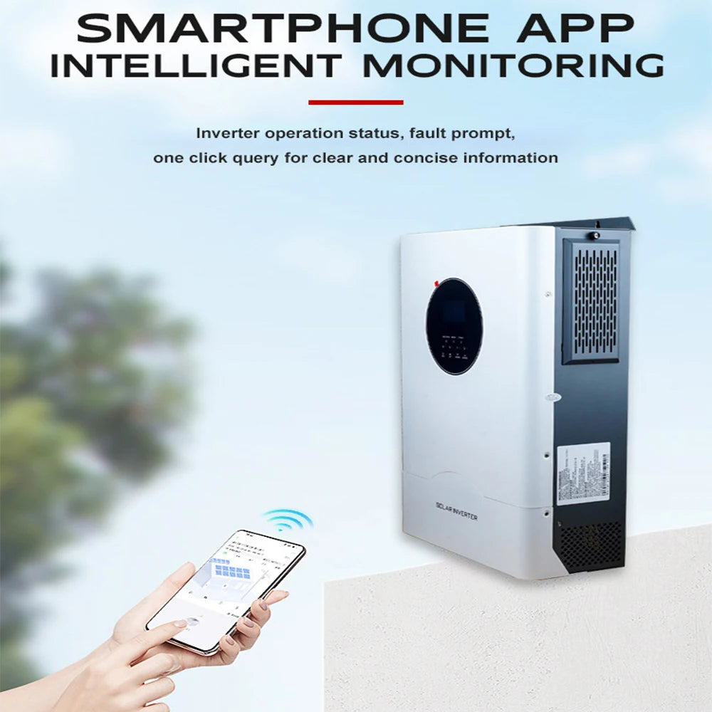 GD 3kW 5kW 6kW 11kW Hybrid Solar Inverter Pure Sine Wave 220V 240V MPPT Solar Panel On/Off Grid Tie Battery Home CE FCC RoHS