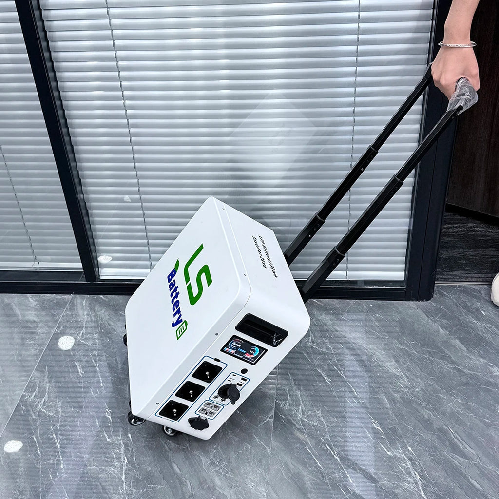 LS BATTERY 25.6V125AH 3kW Portable Power Station LiFePO4 Lithium 2kVA Inverter Outdoor Camping Solar Generator Off-Grid CE RoHS UN38.3 MSDS 5-Year Warranty