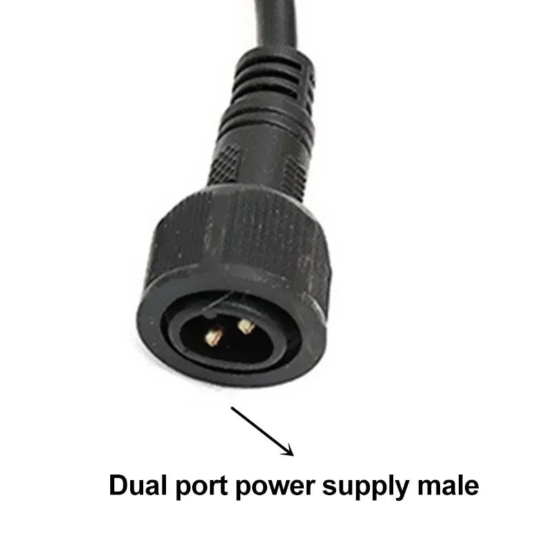 Outdoor Waterproof 2 Pin to USB Female Connector Cable for Solar Light Panel 2 Core Male Female to USB Conversion Wire Adapter PRIME RJ SOLAR PH
