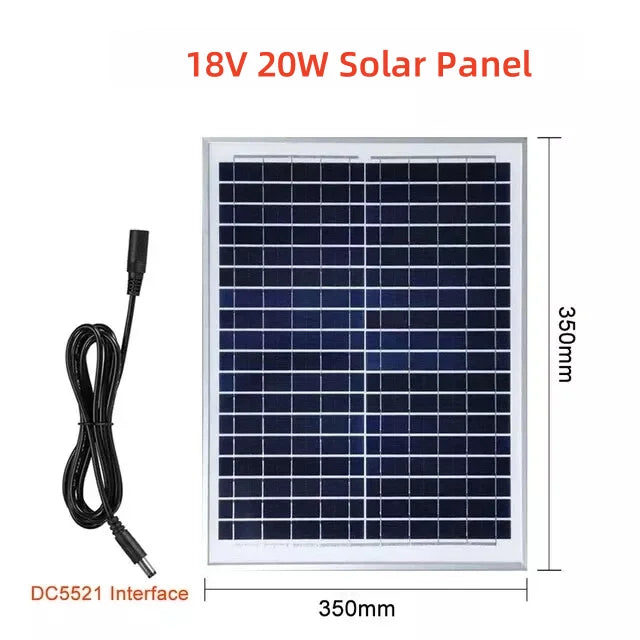 100W 24000mAh Portable Power Station, Solar Generator with 76.8Wh LiFePo4 Batteries, 110V/220V Output, LED, Energy Storage Suppl
