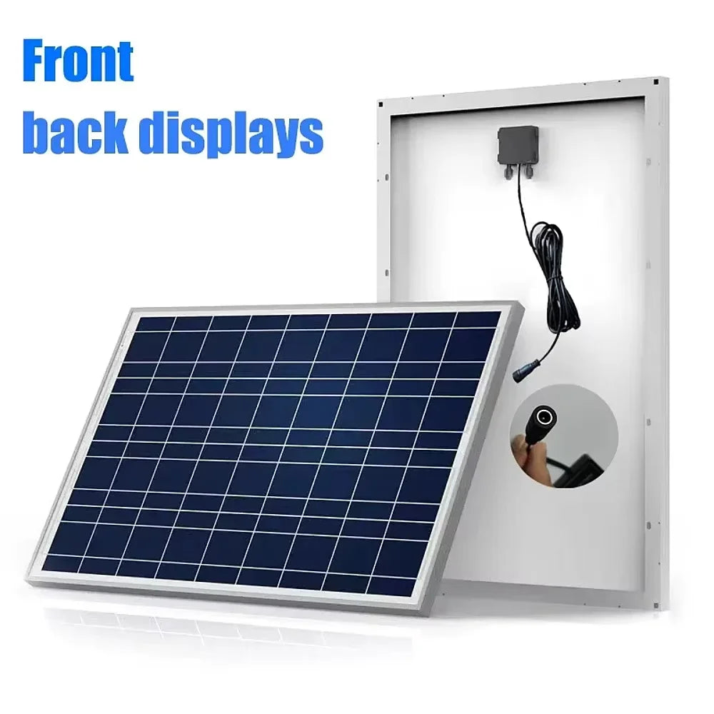 500W Solar Panel Kit with 12V Controller Polycrystalline Silicon Power Supply Portable Outdoor Rechargeable Solar Cell, Househol