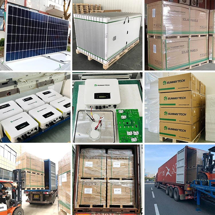 3 Split Phase On Grid Solar Panel System 3000w Photovoltaic Solar Energy System