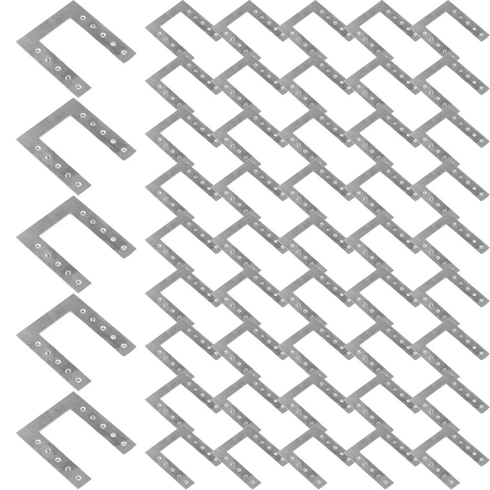 50-Piece Solar Panel Cable Clamp Grounding Washer for PV Roof Ground Shed Greenhouse Applications
