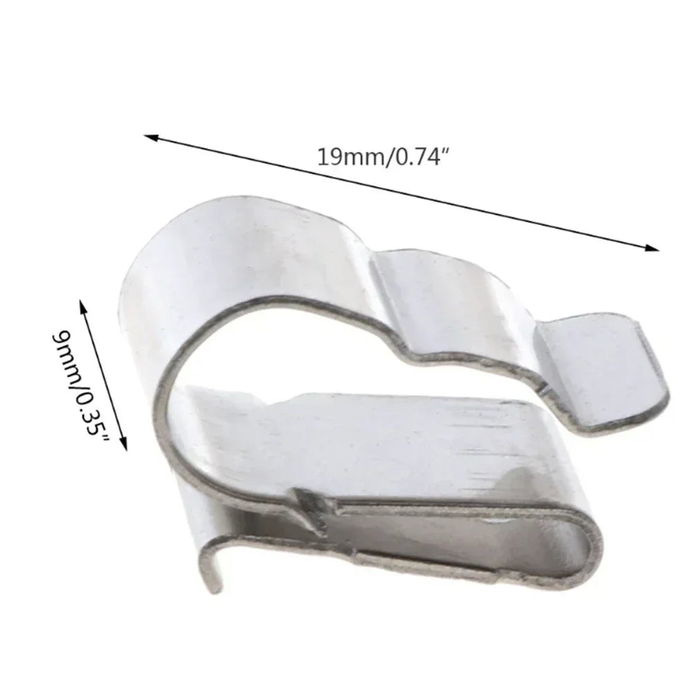 100Pcs Solar Panel Cable Clips Stainless Steel PV Cable Clamp For Home Kayaks Fishing Boats Wire Clip Set Photovoltaic System PRIME RJ SOLAR PH
