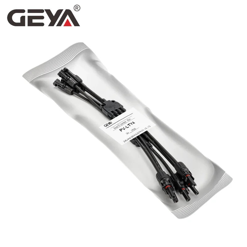 GEYA Solar Cable Branch Connector 1 Pair Male Female Y Branch Solar Connector 1000V PV System CE