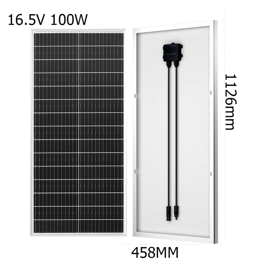 XINPUGUANG Rigid Glass Solar Panel Monocrystalline 10W 25W 50W 100W 200w Power Generation PV Panel charge  paneles solares PRIME RJ SOLAR PH