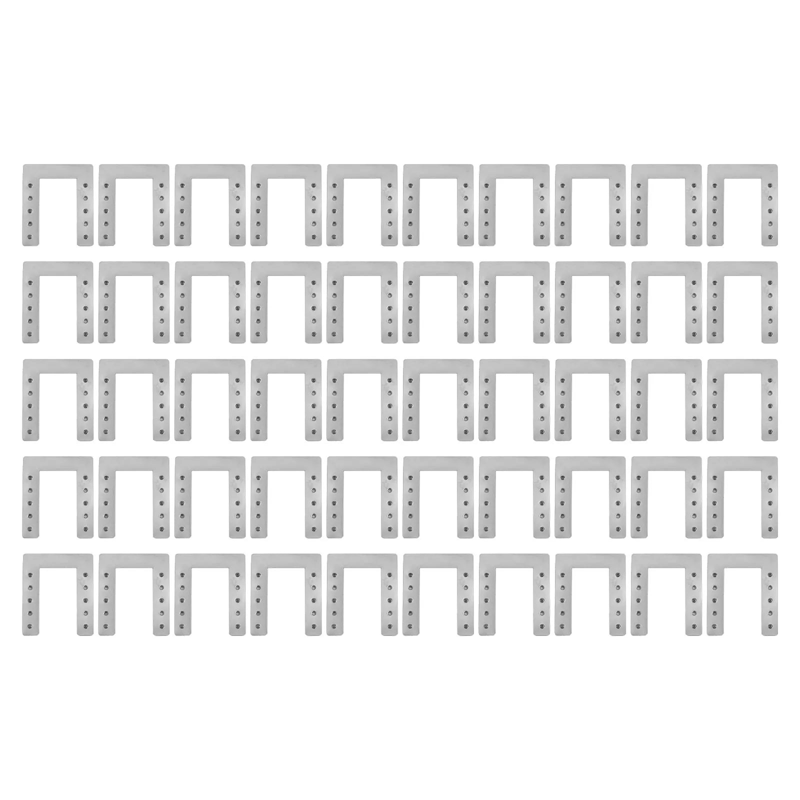 50-Piece Solar Panel Cable Clamp Grounding Washer for PV Roof Ground Shed Greenhouse Applications